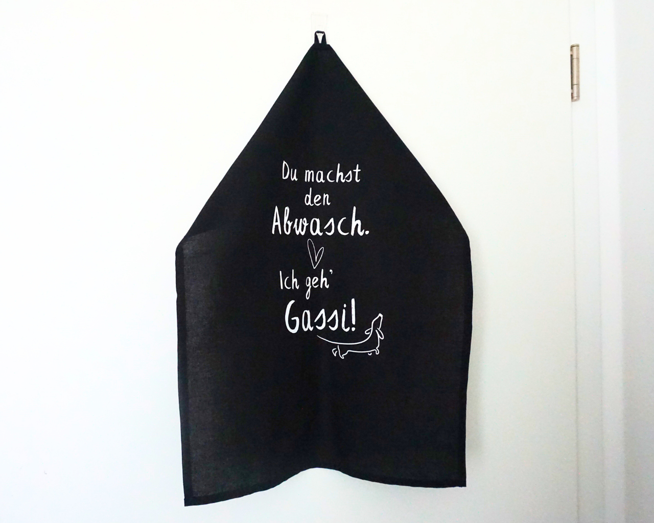 Geschirrtuch "Du machst den Abwasch. Ich geh' Gassi!"