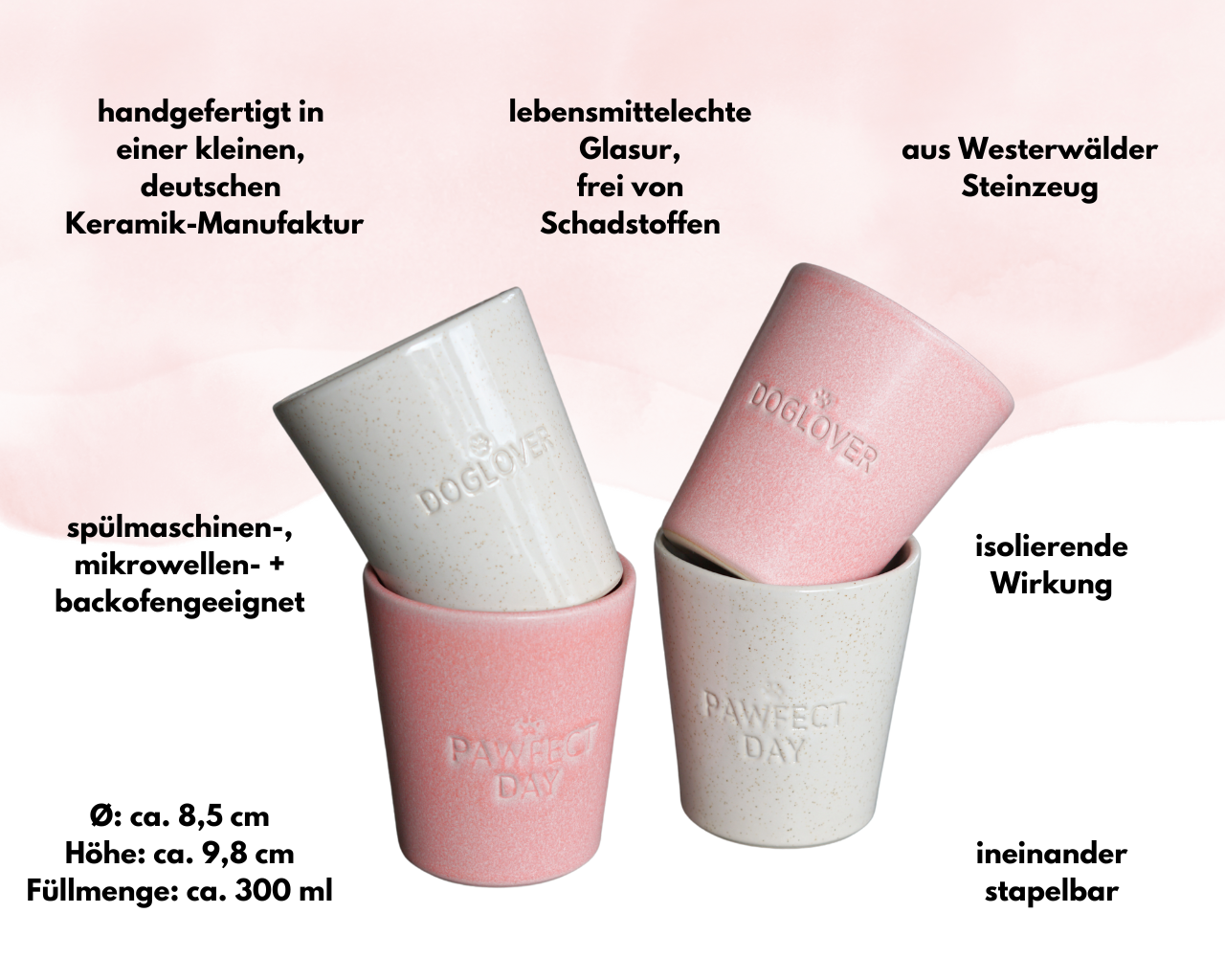 Becher-Set: Mix + Match - 4 Stück