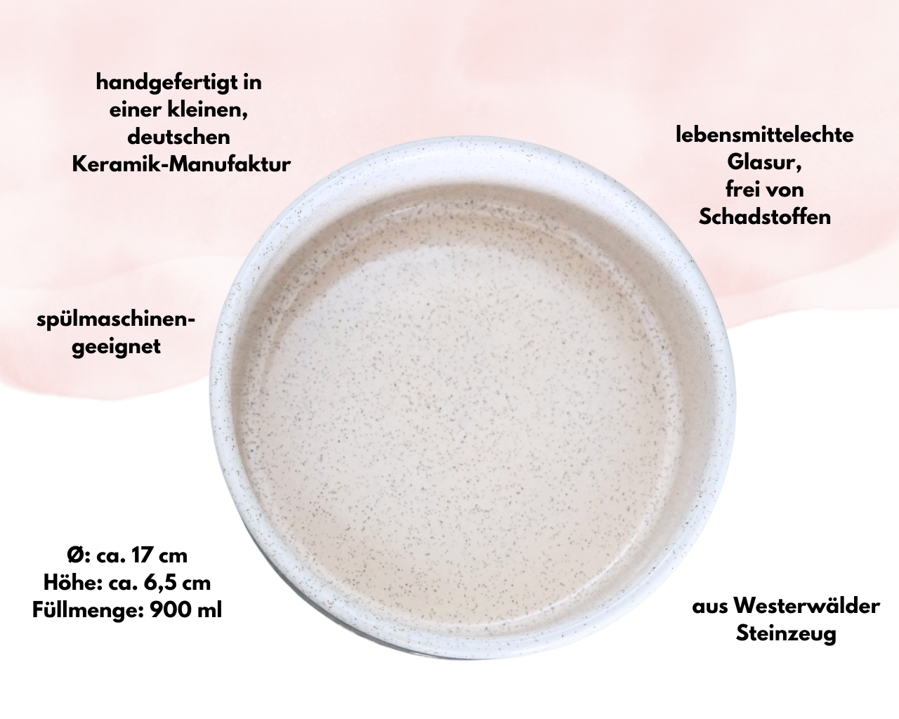 Hundenapf aus Keramik "Pawfect"