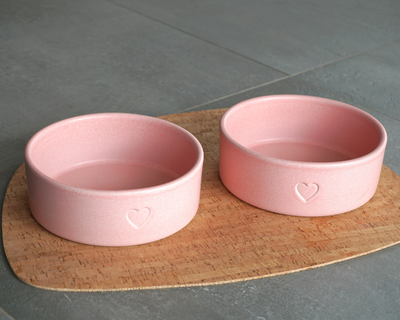 Hundenapf-Set: 2 Stück - rosa
