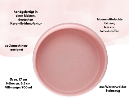 Hundenapf aus Keramik "Herz"