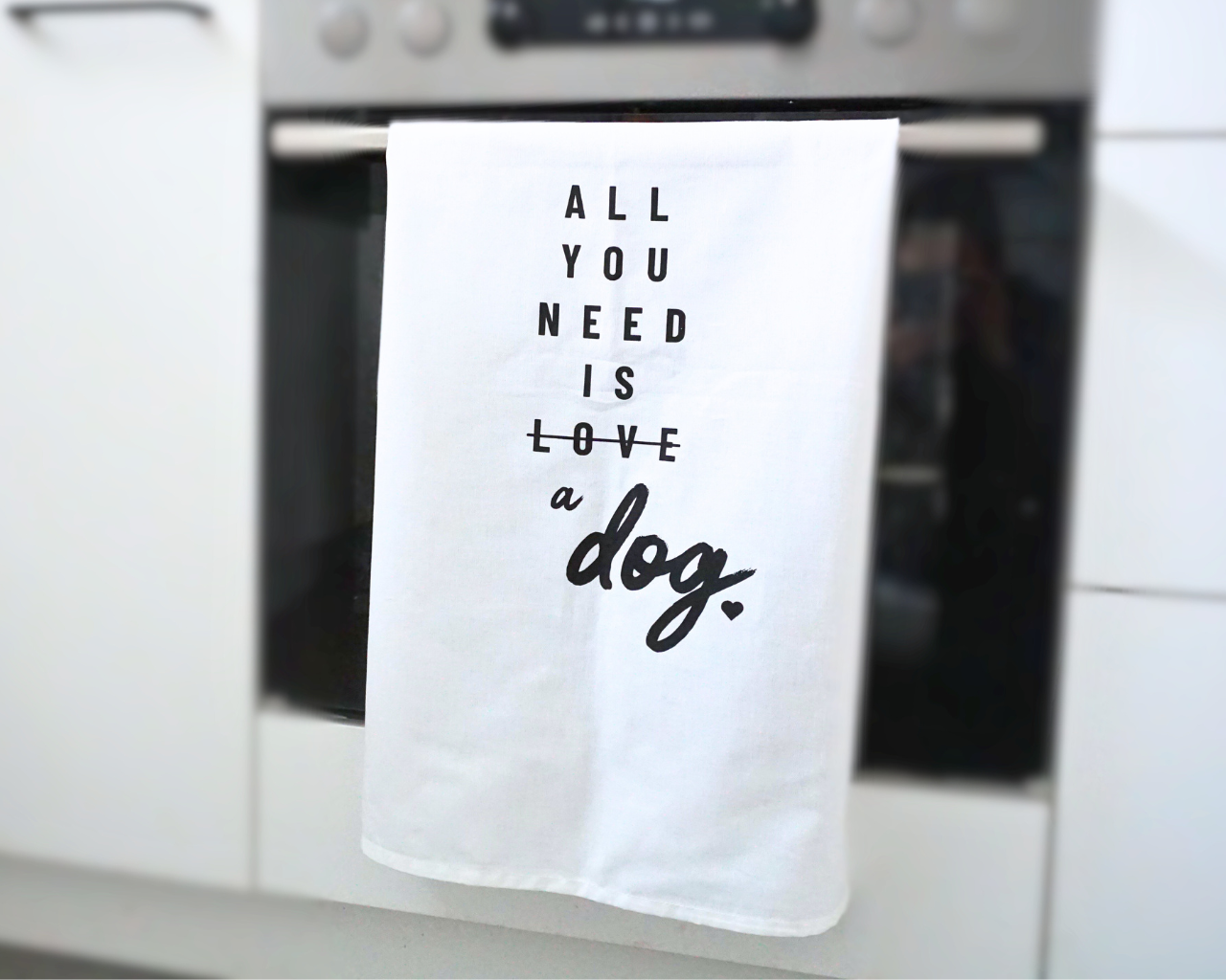 Geschirrtuch "All you need is a dog"