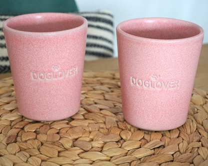 Becher "Doglover" in rosa